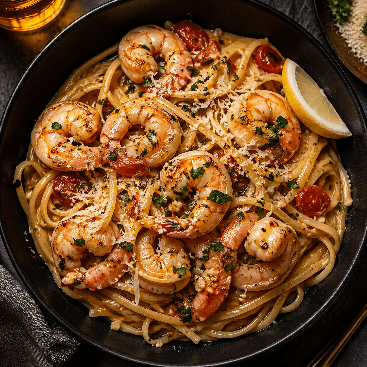 Garlic Butter Shrimp Pasta