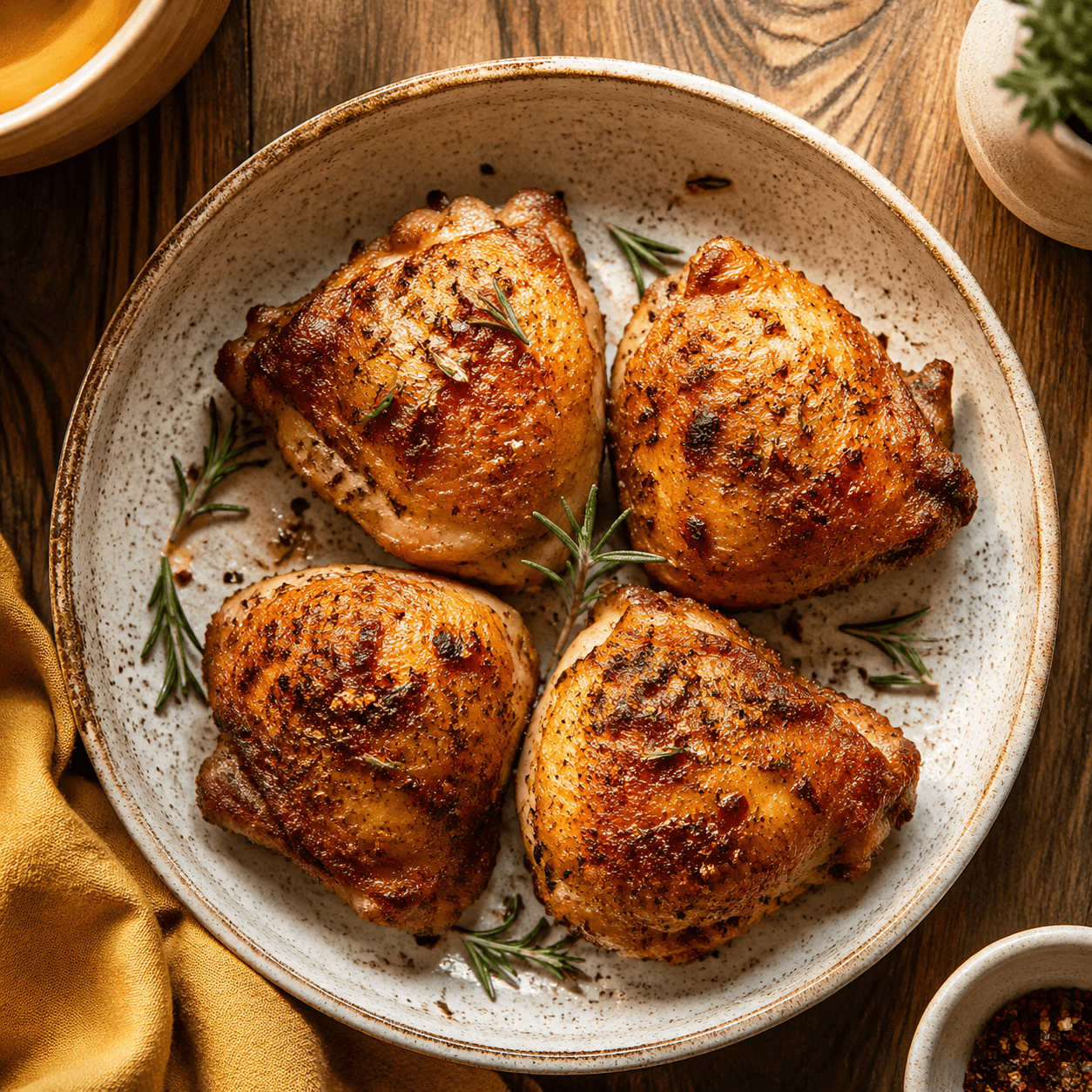 Crispy Air Fryer Chicken Thighs